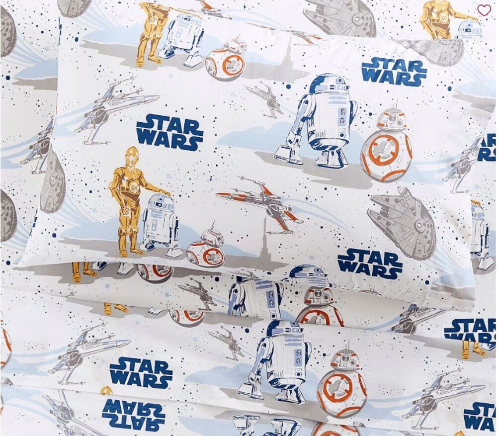 Pottery Barn Star Wars Droid Organic Cotton Sheet Set in TWIN
